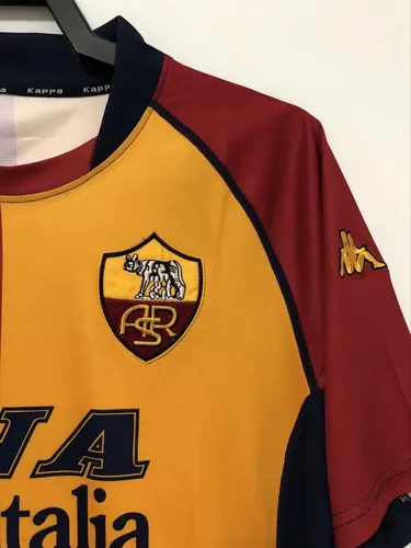 2000-2001 Retro Roma Heim Fußballtrikot Thai-Qualität — view 4