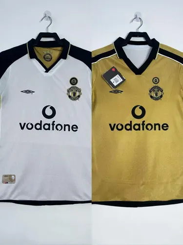 2001-2002 Retro Manchester United Double-sided Centennial Edition Football Shirt AAA fan-grade