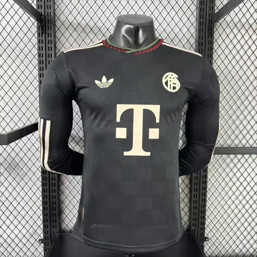 2025/2026 Long Sleeves Player Version Bayern Munich Third Away Football Shirt AAA fan-grade