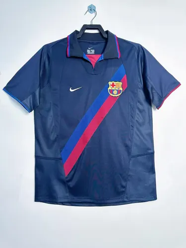 2002-2003 Maillot de Football Troisième Extérieur Rétro Barcelona Qualité Thaï