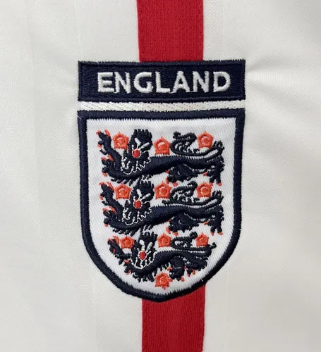 Camisa Retro Inglaterra Home 2002 Qualidade Tailandesa — view 5