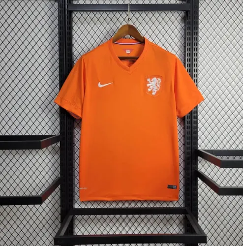 2014 Retro Niederlande Nationalmannschaft Heim Fußballtrikot AAA Fan-Qualität