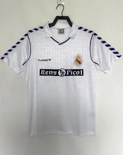 1988-1990 Retro Real Madrid Home Soccer Jersey AAA fan-grade