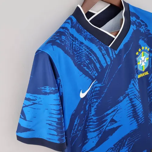 2022 Brazil Classic Blue Soccer Jersey — view 6