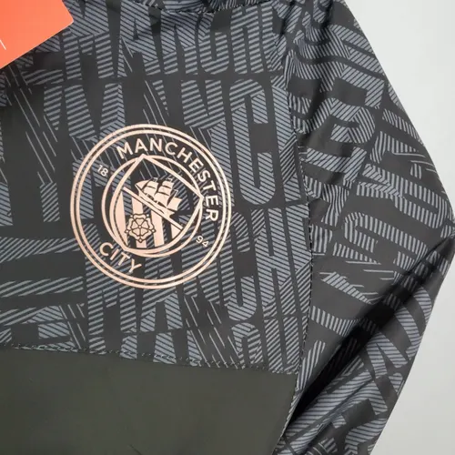 2021/2022 Manchester City Maillot Coupe-Vent Noir — view 5