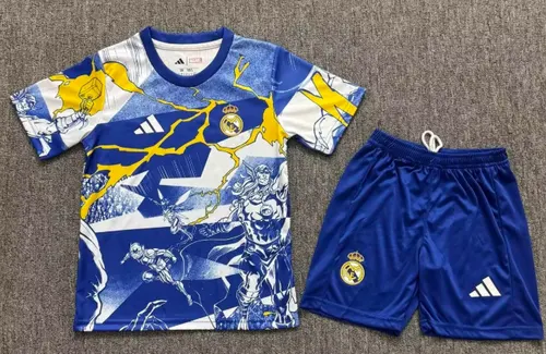2025/2026 Real Madrid Collaboration With Marvel 03 Football Shirt AAA fan-grade Kids Size