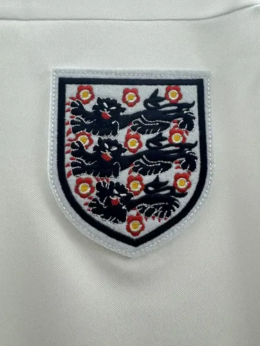 1982 Retro England Home Soccer Jersey — view 3