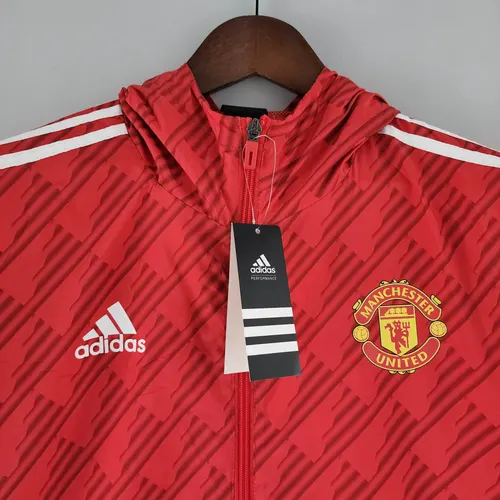 2022/2023 Manchester United Coupe-Vent Rouge Bord Blanc — view 3