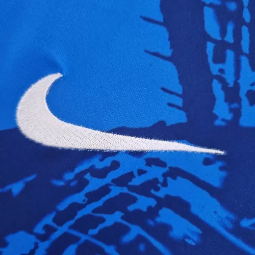 2022 Brazil Classic Blue Soccer Jersey — view 4