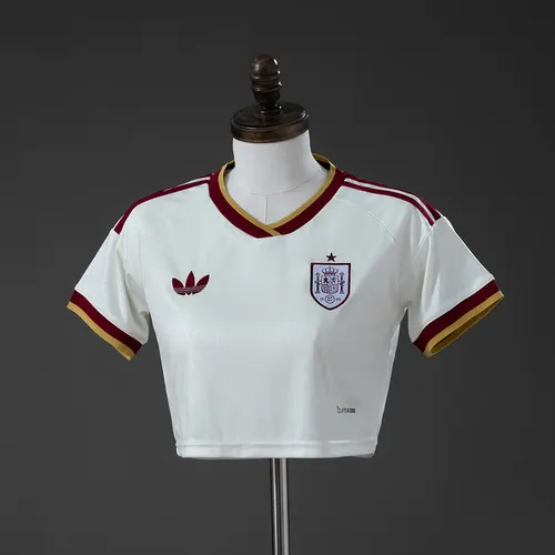 2026 Spain Home Women's Crop Top Style Jersey