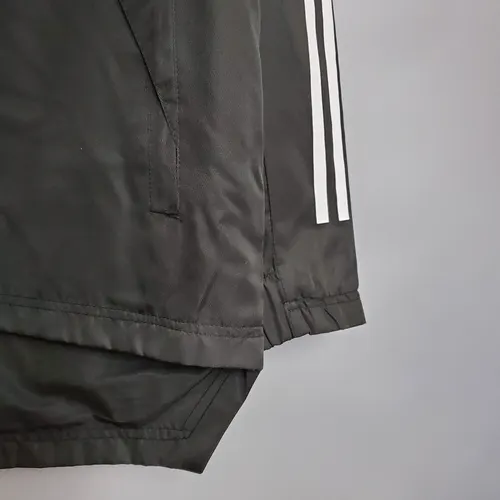 2021 Real Madrid Jersey Windbreaker Black(White Red Edge) — view 8