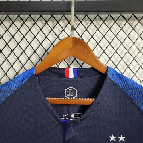 Maillot de foot domicile France 2018 Rétro AAA qualité fan — view 7
