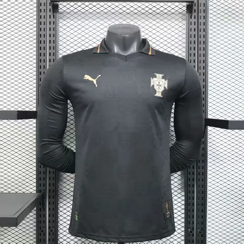 2026 Player Version Long Sleeve Portugal Black Panther Football Shirt AAA fan-grade