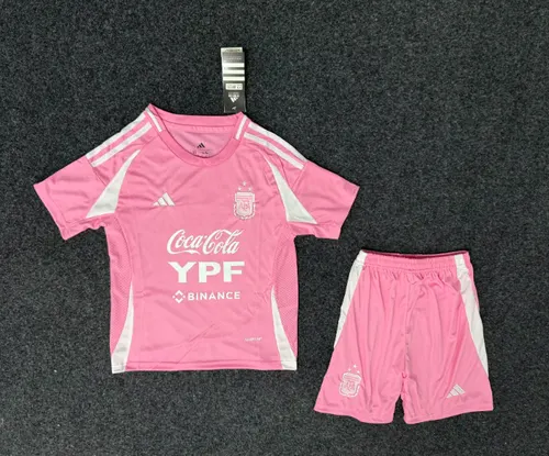 2025/2026 Argentina Away pink Football Shirt AAA fan-grade Kids Size