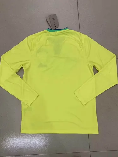 2022 FIFA World Cup Long Sleeve Brazil Home Soccer Jersey — view 2
