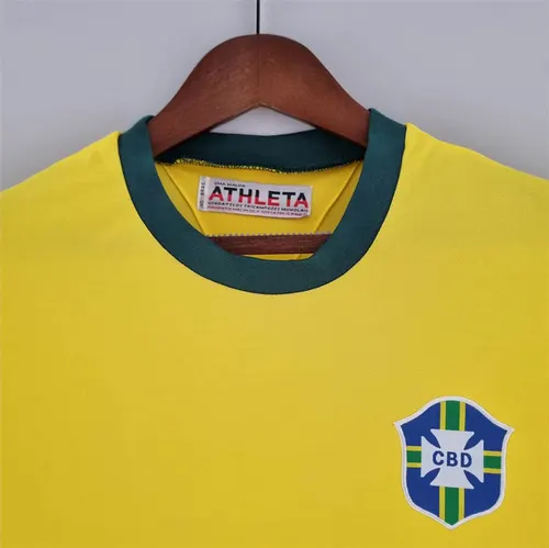1970 Retro Brasilien Heim-Fußballtrikot — view 3