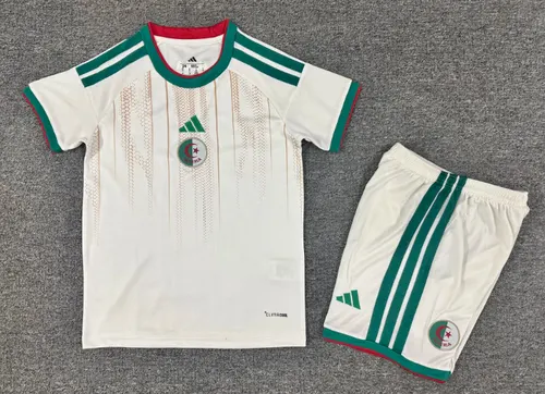 2026 Camisa de Futebol Casa Seleção Argelina Qualidade Tailandesa Tamanho Infantil