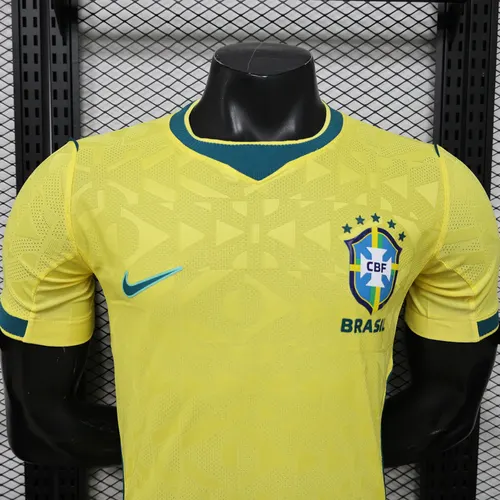 2026 Player version Brazil national team Home Football Jersey AAA fan-grade — view 3