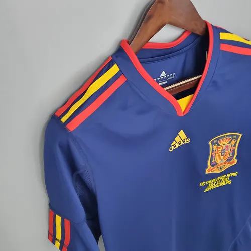 2010 レトロ スペイン アウェイ サッカーシャツ — view 6