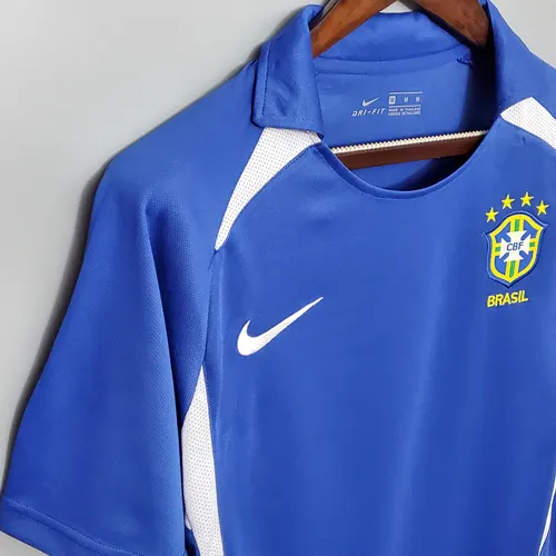 Camiseta de Fútbol Retro de Brasil Visitante 2002 — view 7