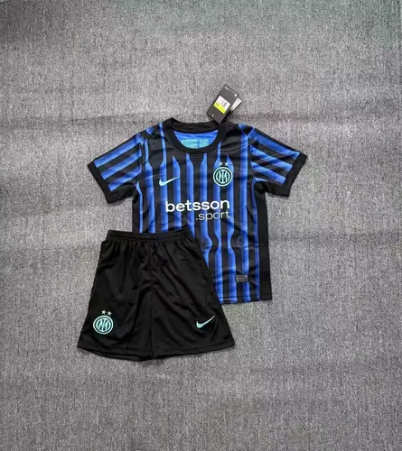 2025/2026 Internazionale Milan Home Football Jersey fan-grade Kids Size