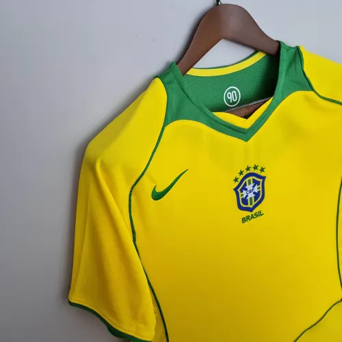 Camiseta de Fútbol Retro Brasil Local 2004 — view 9