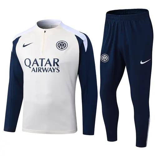 2025/2026 Inter Milan Half-Pull Training Suit Light yellow Football Jersey AAA fan-grade Set