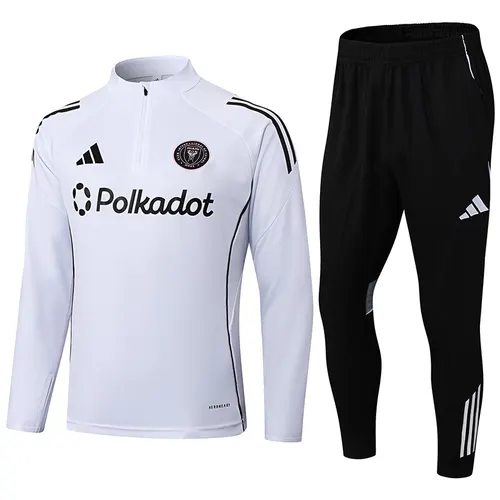 2025/2026 Inter Miami Half-Pull Training Suit White Football Shirt AAA fan-grade Set