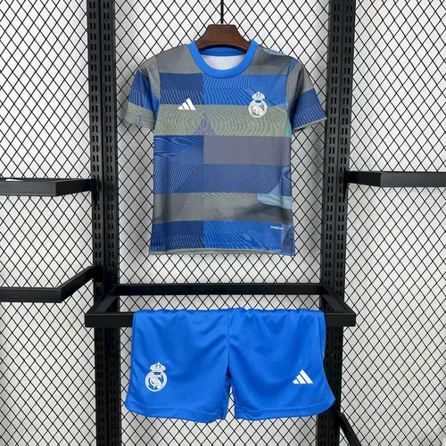 2025/2026 Real Madrid Pre-match training uniforms 01 Football Jersey AAA fan-grade Kids Size