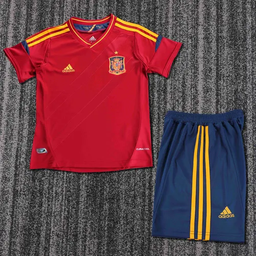 2012 Retro Spanien Heim-Fußballtrikot 1:1 Thai-Qualität Kindergröße
