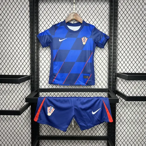 2024 Croatia National Team Away Football Shirt AAA fan-grade Kids Size
