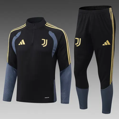 2026/2027 Juventus Half-Pull Training Suit Black Football Jersey 1:1 Thai Quality