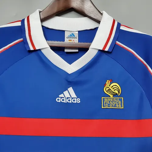 1998 Retro France Home Football Shirt — view 3