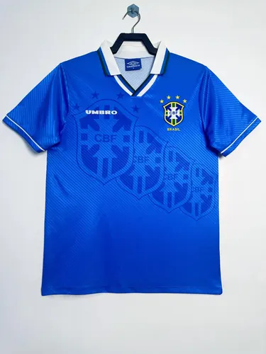 Camisa Retrô Brasil Visitante 1996 Qualidade Tailandesa