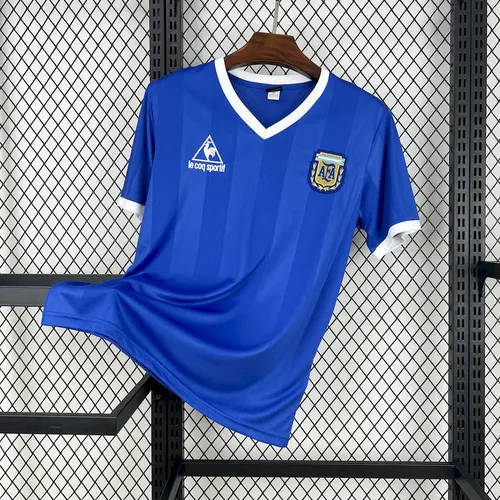 1986 レトロ アルゼンチン代表チーム アウェイ ジャージ タイクオリティ — view 1