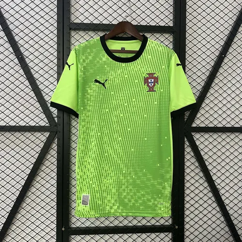 2025 Portugal Goalkeeper Green Football Jersey AAA fan-grade
