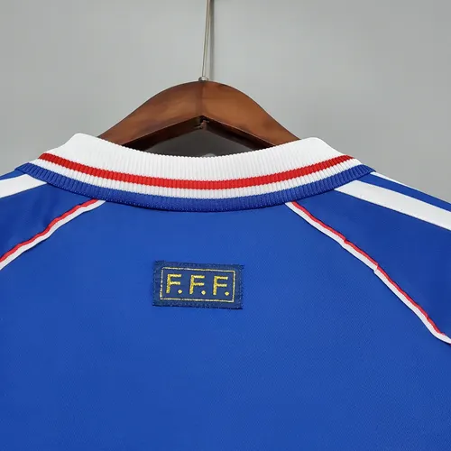 1998 Retro France Home Football Shirt — view 6