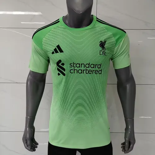 2025/2026 Player Version Liverpool Goalkeeper Green Football Jersey AAA fan-grade
