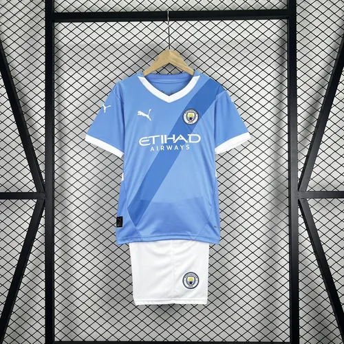 2025/2026 Manchester City Home Football Jersey AAA fan-grade Kids Size