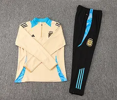 2024-2025 Argentina Half-Pull Training Suit Khaki Jersey Set — view 7