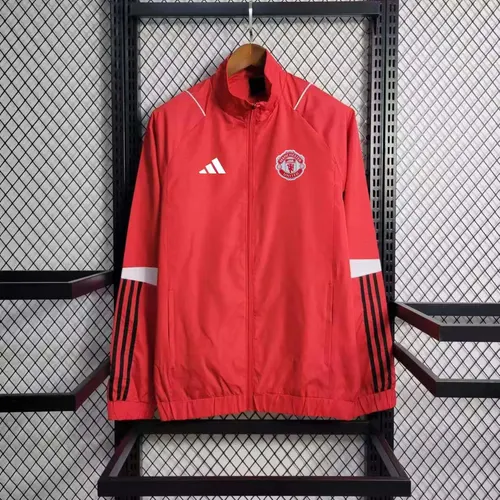 2023 Manchester United Soccer Jersey Windbreaker Red — view 1
