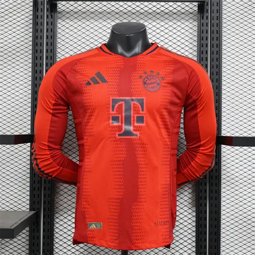 2024/2025 Long Sleeves Bayern Munich Home Player Version Football Shirt AAA fan-grade