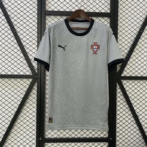2025 Portugal Goalkeeper Grey Football Jersey AAA fan-grade