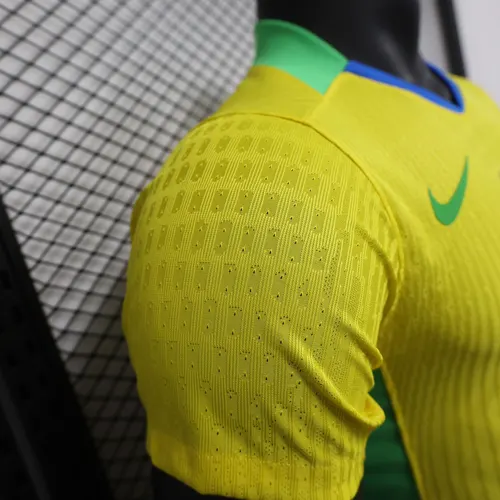 2025 Player Version Brazil Home Soccer Jersey — view 3