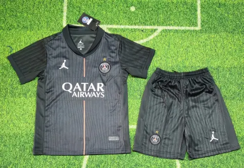 2025/2026 Psg Paris Saint-Germain Fourth Away With A Star Football Jersey AAA fan-grade Kids Size