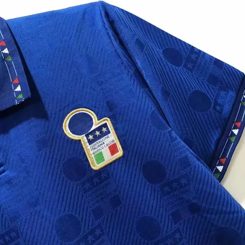 1994 レトロ FIFA イタリア ホーム サッカーシャツ — view 7