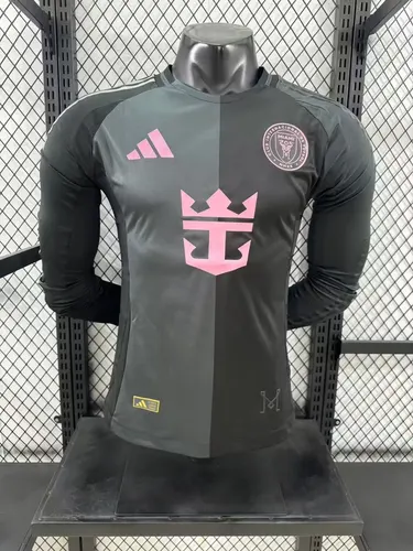 2025/2026 Long Sleeve Inter Miami Away Player Version Football Jersey AAA fan-grade