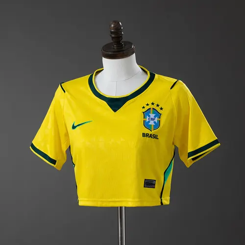 2026 Brazil Home Women's crop top style Jersey