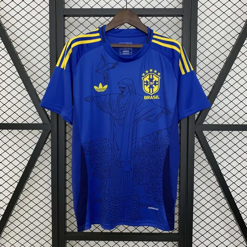 2025 Brazil Special Edition Jesus blue Football Shirt AAA fan-grade