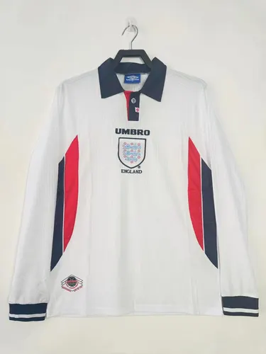 Maillot Domicile Rétro Manches Longues Angleterre 1998 Qualité Thaï — view 1